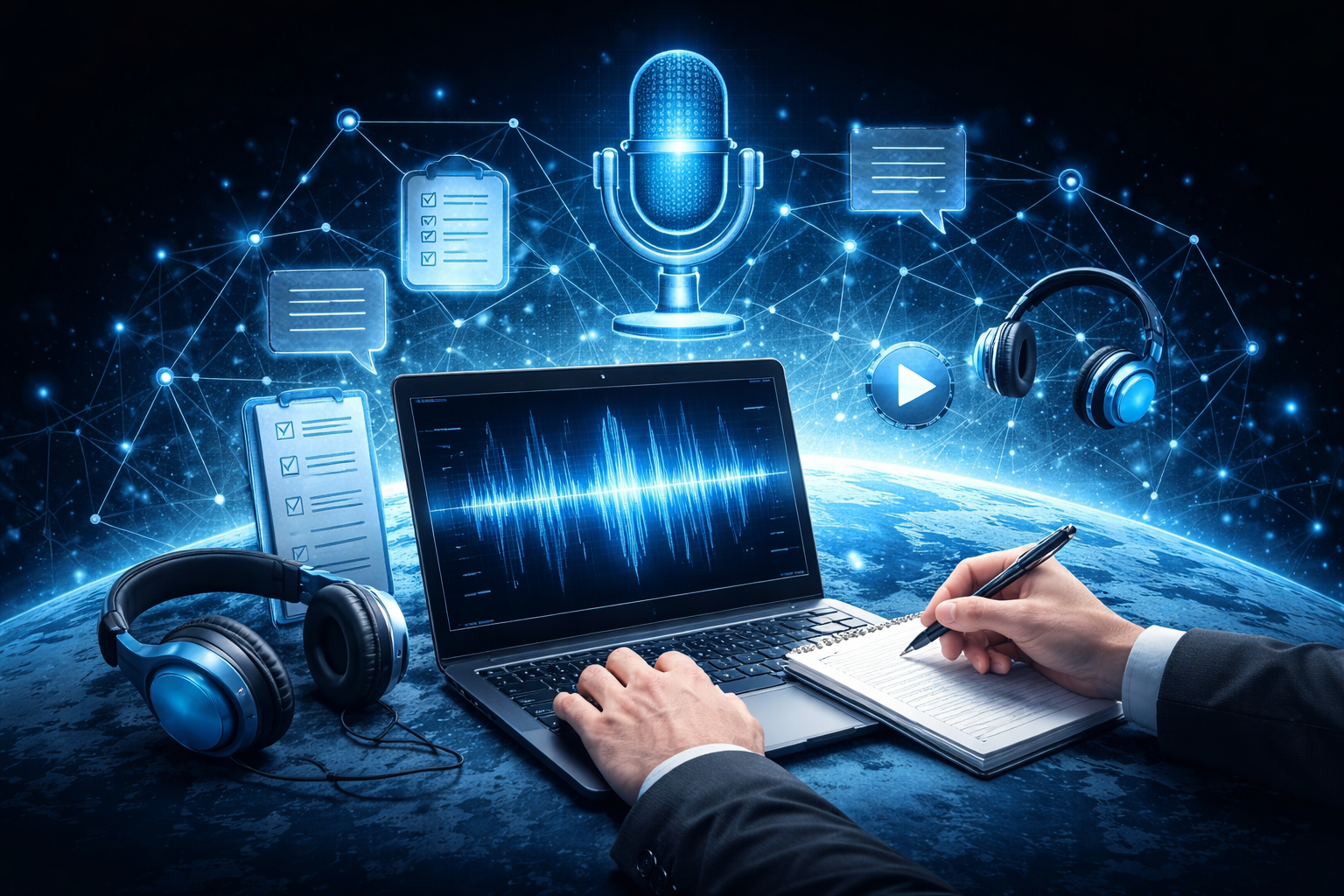 Manual Transcription Banner